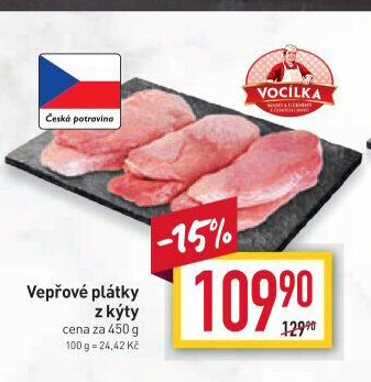 Řízky vepřové z kýty Vocílka