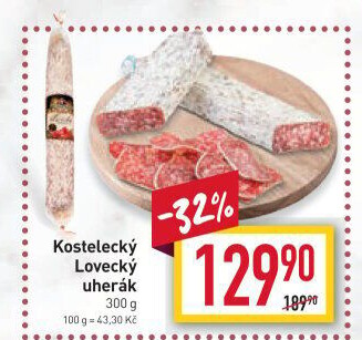 Salám Uherák lovecký kostelecký Kostelecké uzeniny