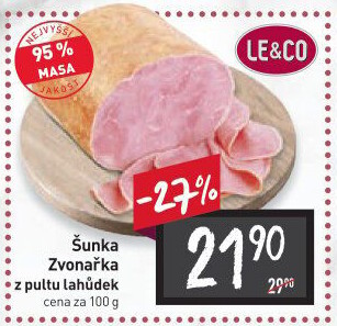 Šunka Zvonařka nejvyšší jakosti LE&amp