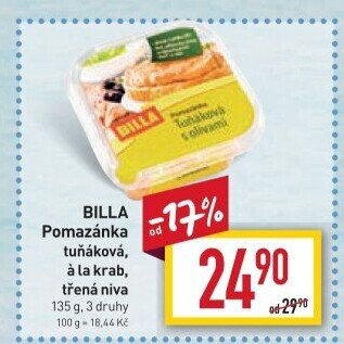 Tuňáková pomazánka Billa