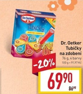 Zdobicí tubičky Dr. Oetker
