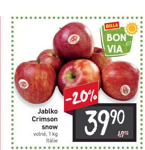 Jablka Crimson Snow Billa Bonvia