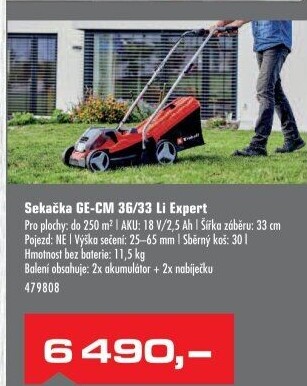 Aku sekačka Einhell GE-CM 36/33 Li