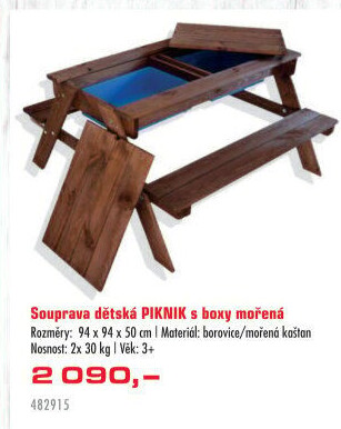 Dětské zahradní posezení Piknik