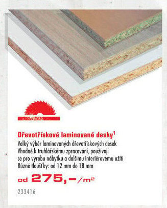 Dřevotřísková laminovaná deska