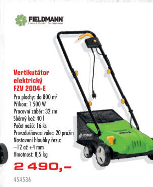 Elektrický vertikutátor Fieldmann FZV 2004-E