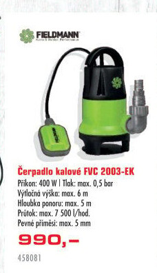 Kalové čerpadlo FVC 2003-EK Fieldmann