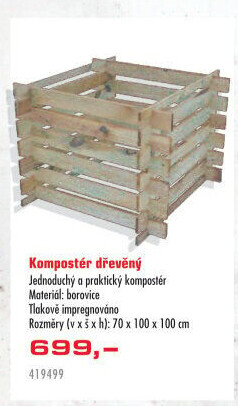 Kompostér dřevěný