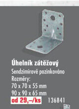 Konzole - úhelník