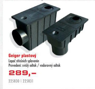 Lapač střešních splavenin