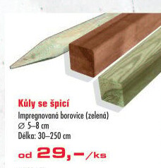 Plotový sloupek dřevěný