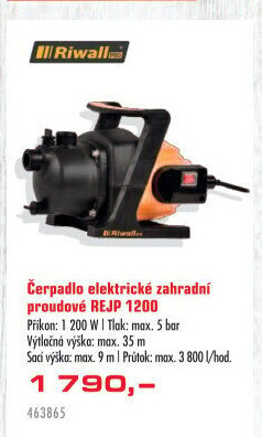 Proudové čerpadlo Riwall REJP 1200