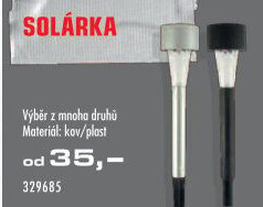 Solární LED svítidlo