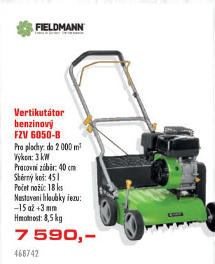 Vertikutátor benzinový Fieldmann FZV6050B