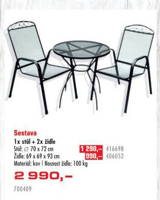 Zahradní sestava Aneta