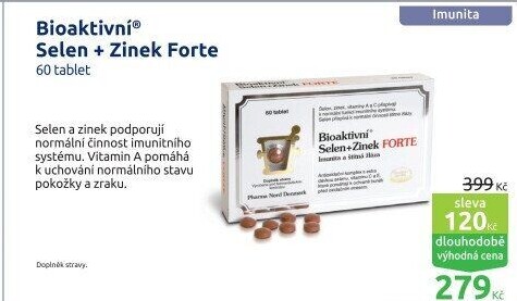 Bioaktivní® Selen + Zinek Forte