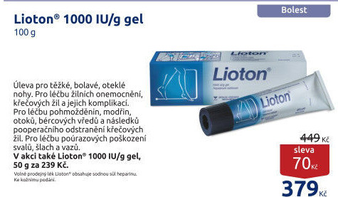 Lioton® 1000IU/g gel