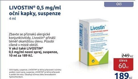 LIVOSTIN® 0,5 mg/ml oční kapky, suspenze