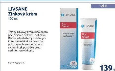 LIVSANE Zinkový krém
