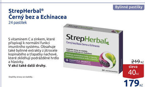 StrepHerbal® Černý bez a Echinacea