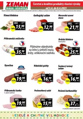 akční leták ZEMAN maso - uzeniny 3.4.2023-8.4.2023