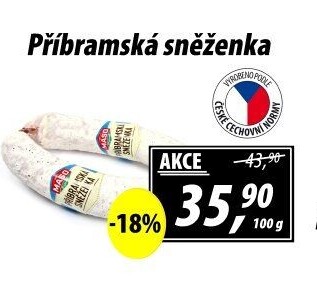 Salám Příbramská sněženka Maso Příbram