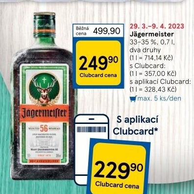 Bylinný likér Jägermeister