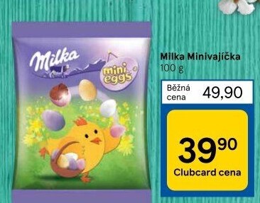 Čokoládová vajíčka mini Milka