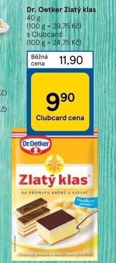 Krémový prášek Zlatý klas Dr. Oetker