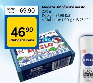 Máslo Jihočeské Madeta