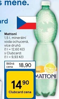 Ochucená voda Mattoni