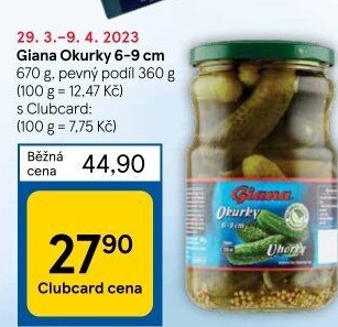 Okurky Giana