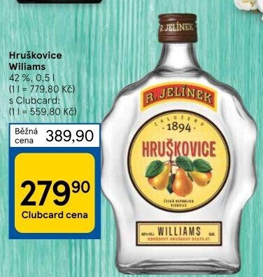 Pálenka Hruškovice Williams Rudolf Jelínek