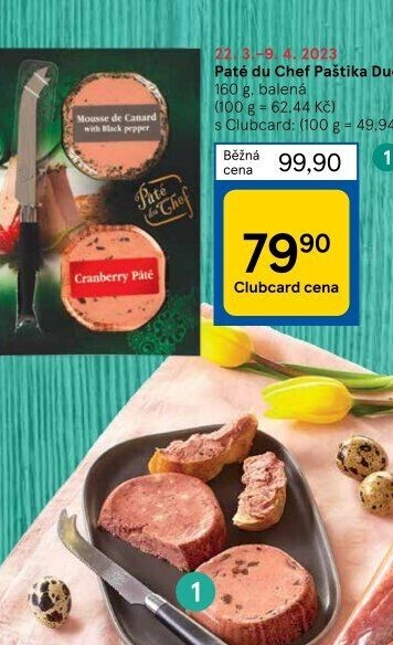 Paštika s nožíkem Pâté du Chef