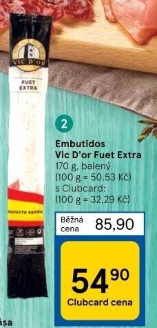 Salám Fuet extra Vic D'