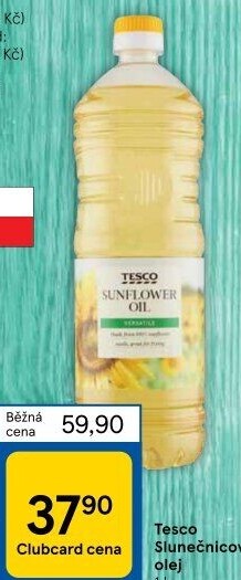 Slunečnicový olej Tesco