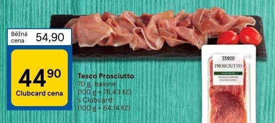 Šunka Prosciutto Tesco