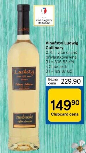 Vína Culinary Collection Vinařství Ludwig - výběr z hroznů