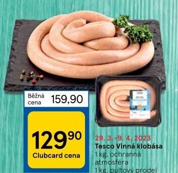 Vinná klobása Tesco