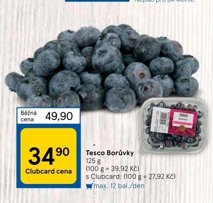 Borůvky Tesco