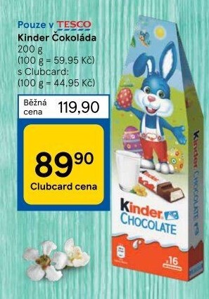 Čokoládky Kinder