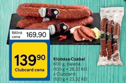 Maďarská klobása Csabahús