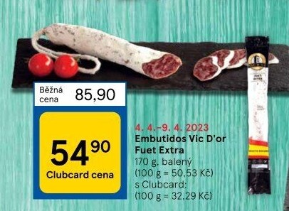 Salám Fuet extra Vic D'