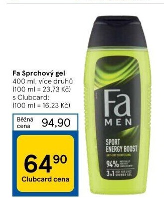 Sprchový gel Fa