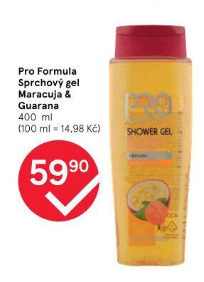 Sprchový gel Pro Formula Tesco