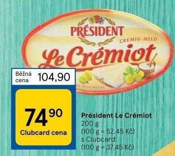 Sýr Le Crémiot Président