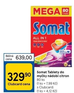 Tablety do myčky Somat