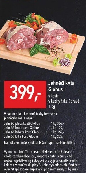 Jehněčí kýta s kostí Globus