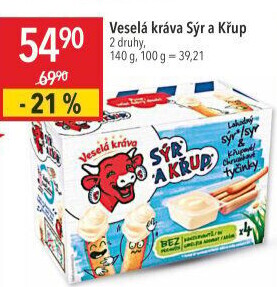 Sýr a křup Veselá kráva