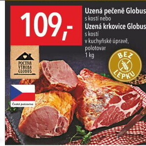 Uzená pečeně s kostí Globus